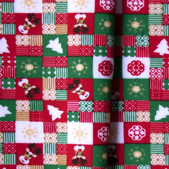 Tela fleece navideño por metro y por rollo, Telas Bogotá