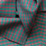 Tela paño navideño a cuadros por metro y por rollo, Telas Bogotá