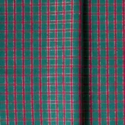 Tela paño navideño a cuadros por metro y por rollo, Telas Bogotá