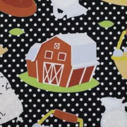 Tela lino estampado cocina por metro y por rollo, Telas Bogotá