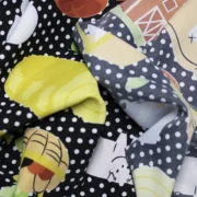 Tela lino estampado cocina por metro y por rollo, Telas Bogotá