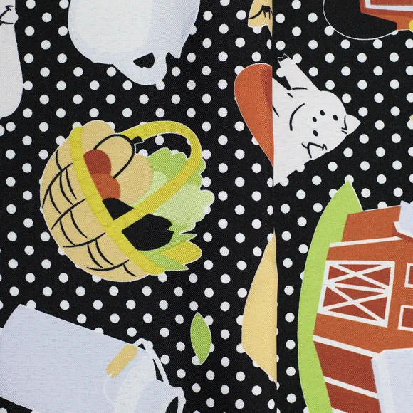 Tela lino estampado cocina por metro y por rollo, Telas Bogotá