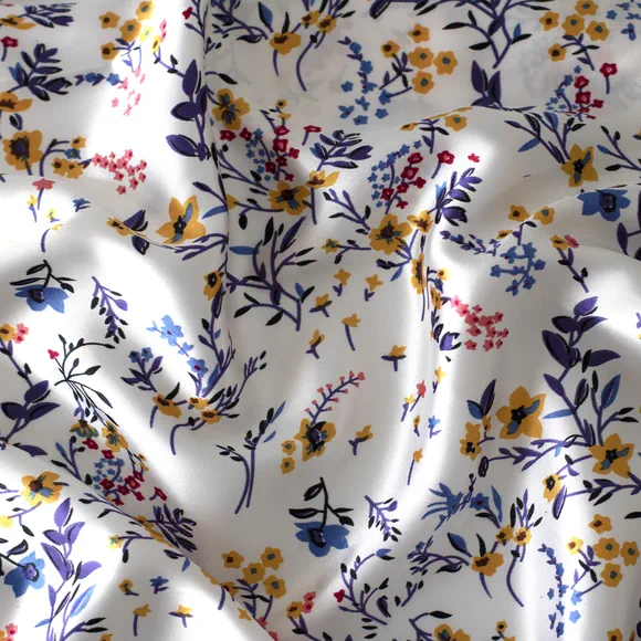 Tela satín licrado estampado por metro y por rollo, Telas Bogotá