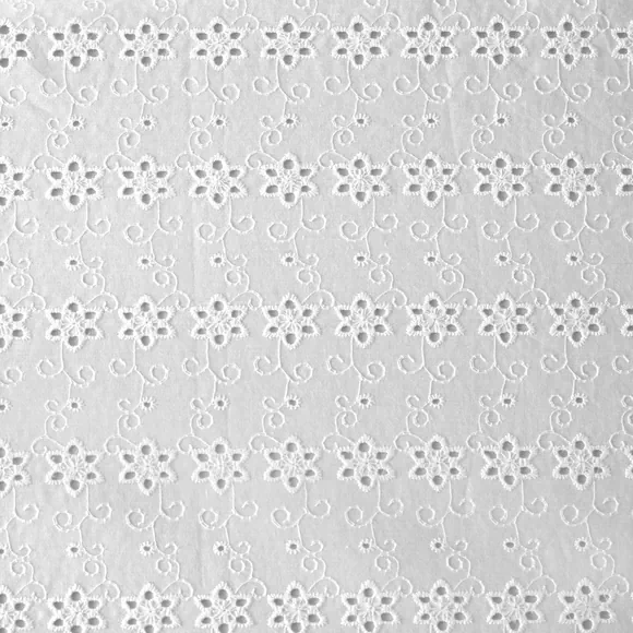 Tela ojalillo o bordado suizo por metro y por rollo, Telas Bogotá