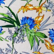 Tela seda crepé estampada por metro y por rollo, Telas Bogotá