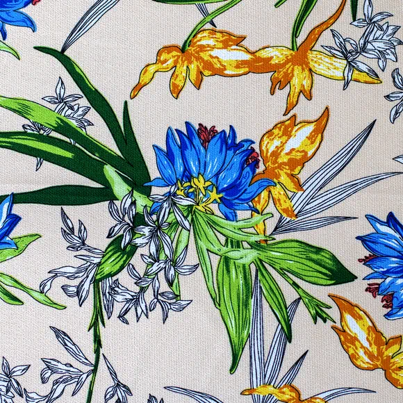 Tela seda crepé estampada por metro y por rollo, Telas Bogotá