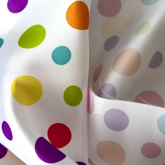 Tela satín estampado por metro y por rollo, Telas Bogotá