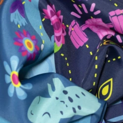 Tela disfraz Mirabel Madrigal encanto por metro y por rollo, Telas Bogotá