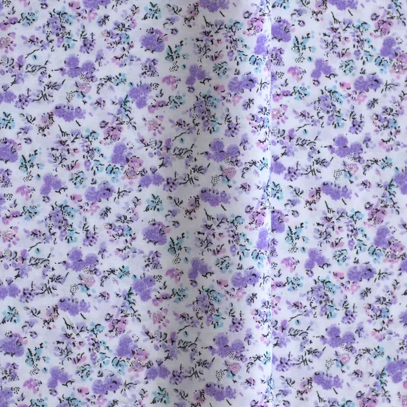 Tela dacrón flores escarchadas por metro y por rollo, Telas Bogotá