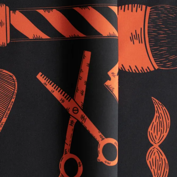 Tela antifluido barbería, barber shop por metro y por rollo, telas Bogotá, telas Medellín, telas Cali, telas Colombia, telas alquería, Textti