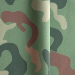 Tela antifluido camuflado por metro y por rollo, Telas Bogotá