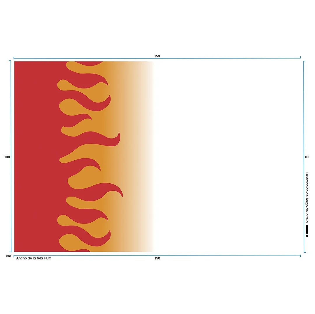 Tela para confeccionar el kimono del disfraz de Rengoku Kyojuro de Kimetsu No Yaiba o Demon Slayer, por metro y por rollo, telas Bogotá, telas Medellín, telas Cali, telas Colombia, telas alquería, Textti