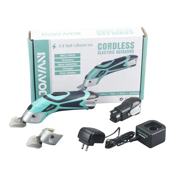 Tijeras Eléctricas Inalámbricas JOAVANI con accesorios.