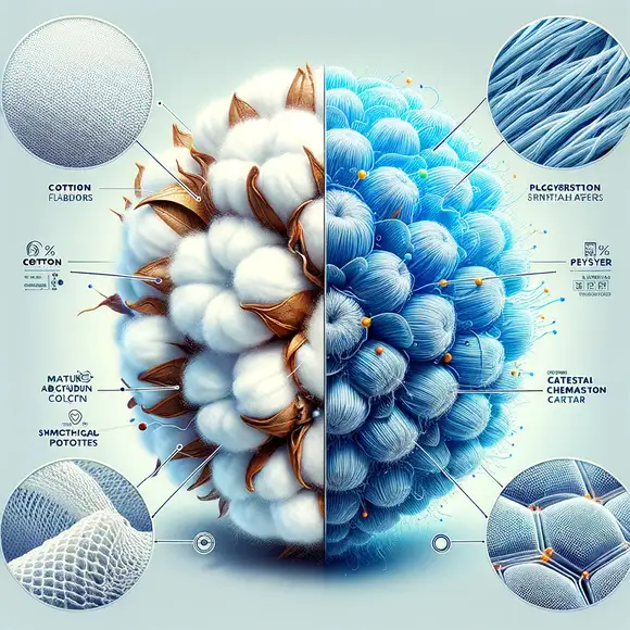 Comparación de las propiedades físicas y químicas del algodón y el poliéster
