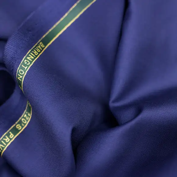 Tela Paño Privilege Super 120's azul cobalto en vista de textura con arrugas, por metro y por mayor, Telas Bogotá, Telas Medellín, Telas Cali, Telas Alquería, Textti