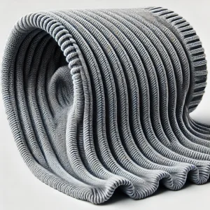 Imagen de tejido acanalado mostrando su textura de ranuras y costillas.