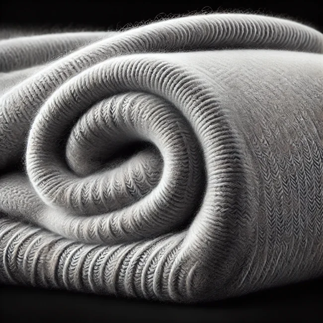 Imagen de tejido de acrílico mostrando su textura suave y ligera.