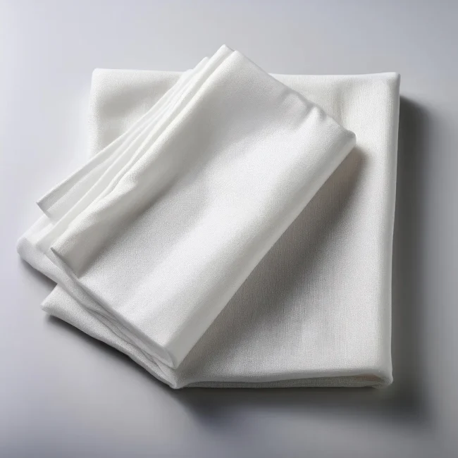 Tela de batista fina y suave en color blanco, ideal para prendas ligeras y ropa de cama.