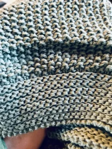 Manta de Punto Trenzado CozeCube Foto de Cliente