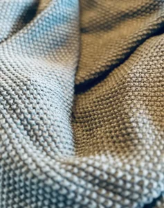 Manta de Punto Trenzado CozeCube Foto de Cliente