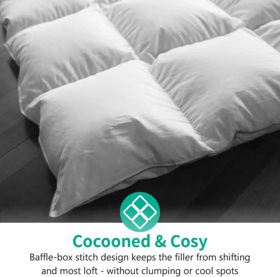 Plumón de Ganso Europeo en Algodón Egipcio de 1600 Hilos APSMILE