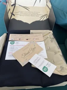 Sábanas de bambú DECOLURE 100% Viscosa orgánica derivada de bambú para cualquier tamaño de cama, 3 o 4 piezas - Ultra suave y lujosamente refrescante, bolsillo de 17 pulgadas de profundidad, doble costura, perfecto para personas que se acaloran al dormir. FOTO DE CLIENTE