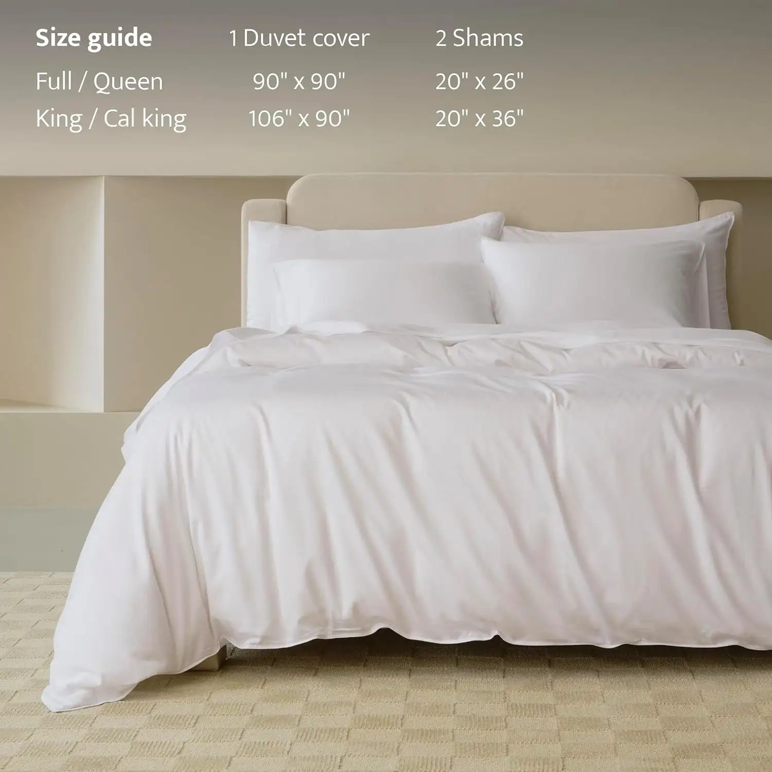 Set de Duvet TENCEL™ Algodón Ultra Suave Double Stitch