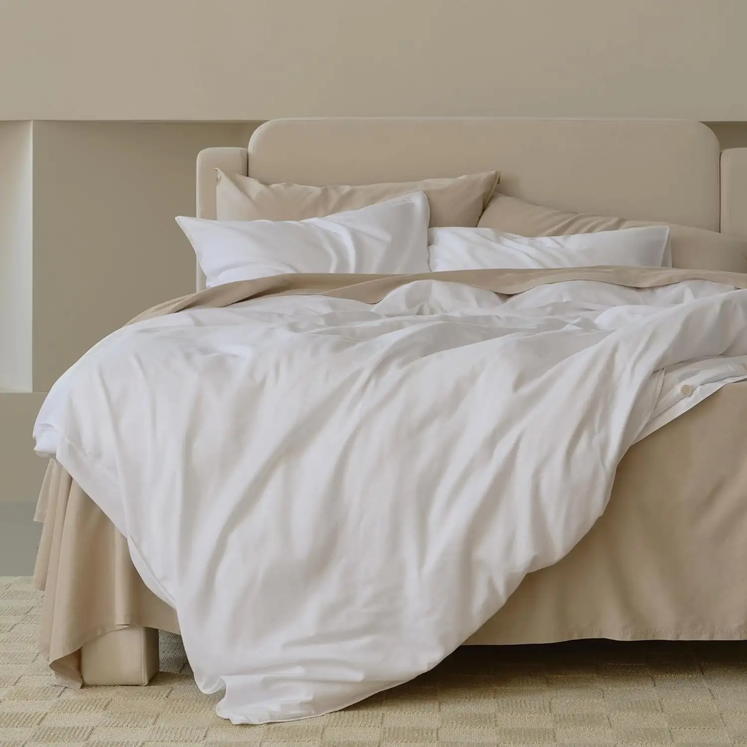Set de Duvet TENCEL™ Algodón Ultra Suave Double Stitch