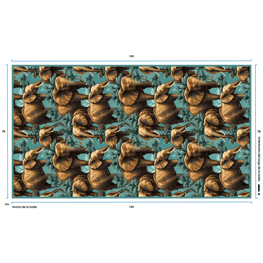 Toalla de Microfibra Playera Secado Rápido Ultra Absorbente Naturaleza Indomita Mezori