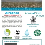 Toallas de Algodón Turco Ultra Suave Bagno Milano