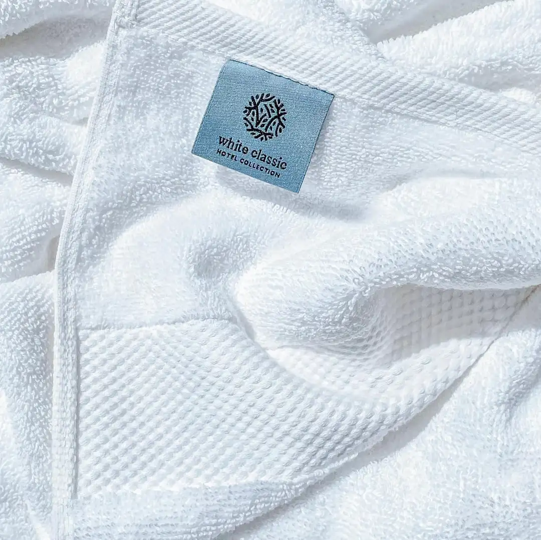 Toallas de Manos Premium de Algodón Egipcio White Classic (Set de 6 toallas)