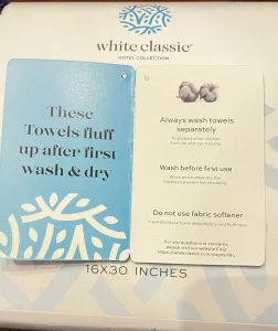 Toallas de Manos Premium de Algodón Egipcio White Classic (Set de 6 toallas)