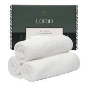 Toallas Faciales de Bambú Orgánico Loran (Set de 6 Toallas)