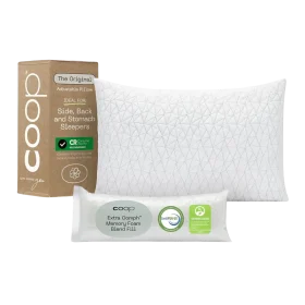 Almohada Ajustable de Espuma Viscoelástica de Corte Cruzado Coop Home Goods