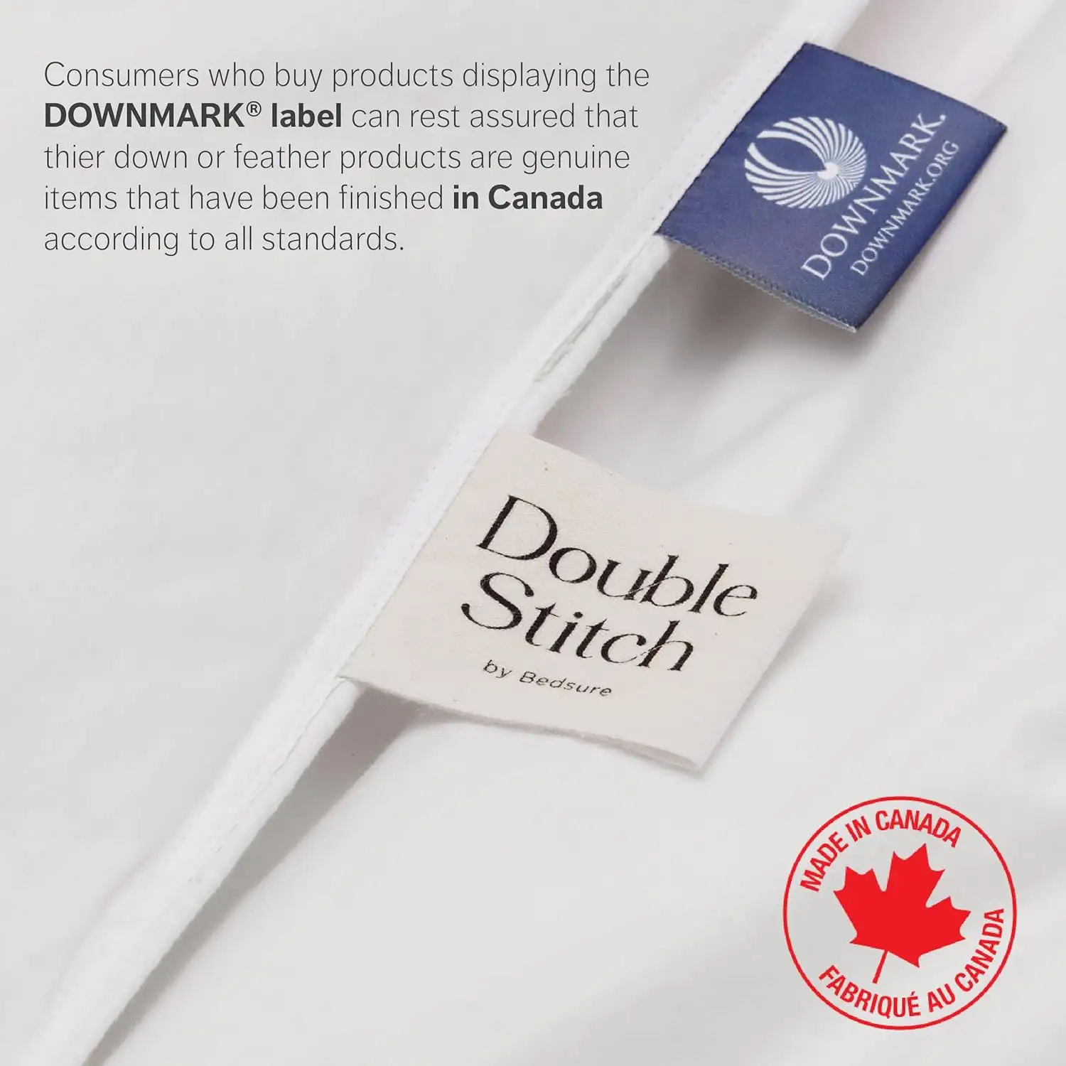 Plumón Canadiense Ultra Suave 700 de Potencia de Relleno Double Stitch