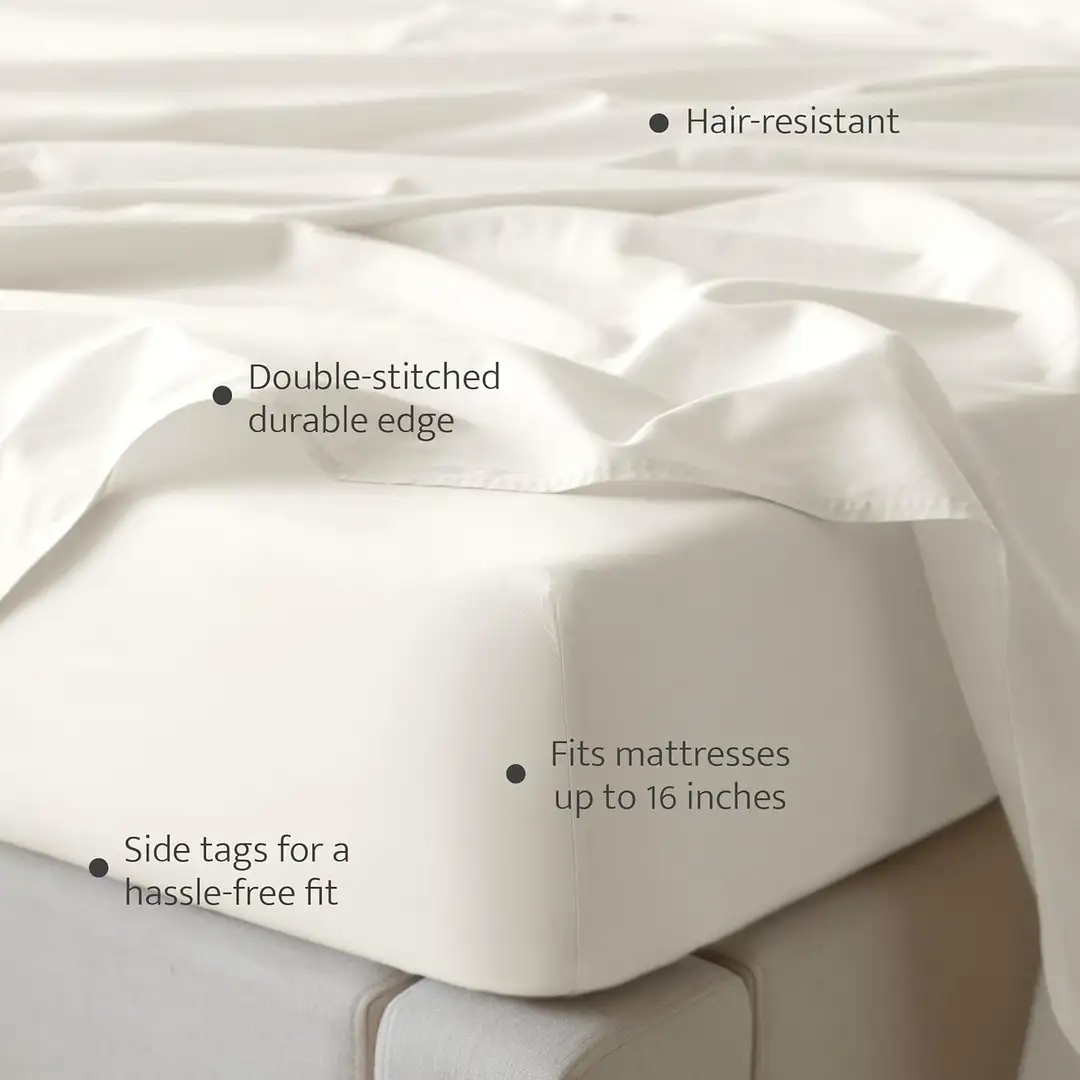 Sábanas Premium de Algodón TENCEL™ Double Stitch