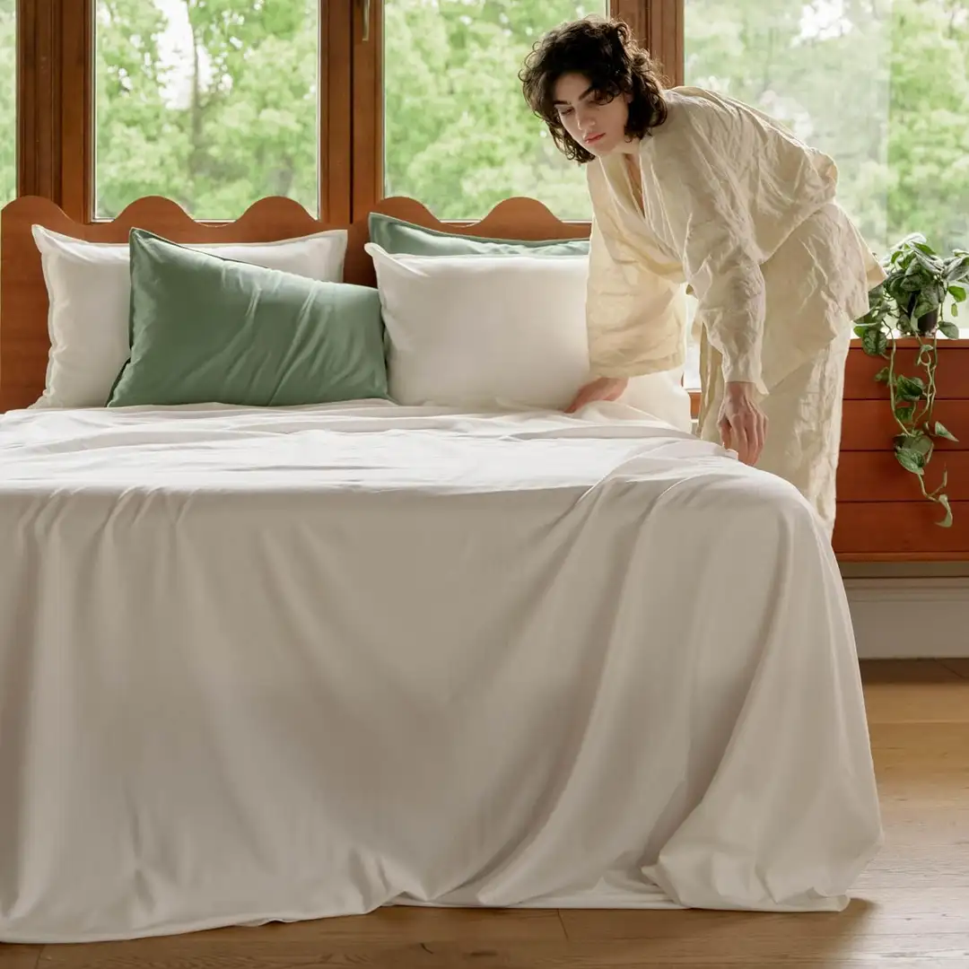 Sábanas Premium de Algodón TENCEL™ Double Stitch
