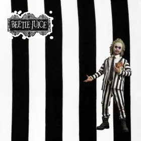 Tela Tela Disfraz Beetlejuice por metro y por mayor