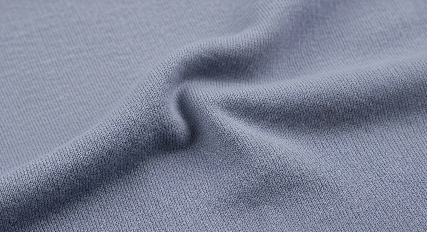 Tela de jersey de algodón, una clase de tela de punto elástica y cómoda, ideal para camisetas y ropa informal.