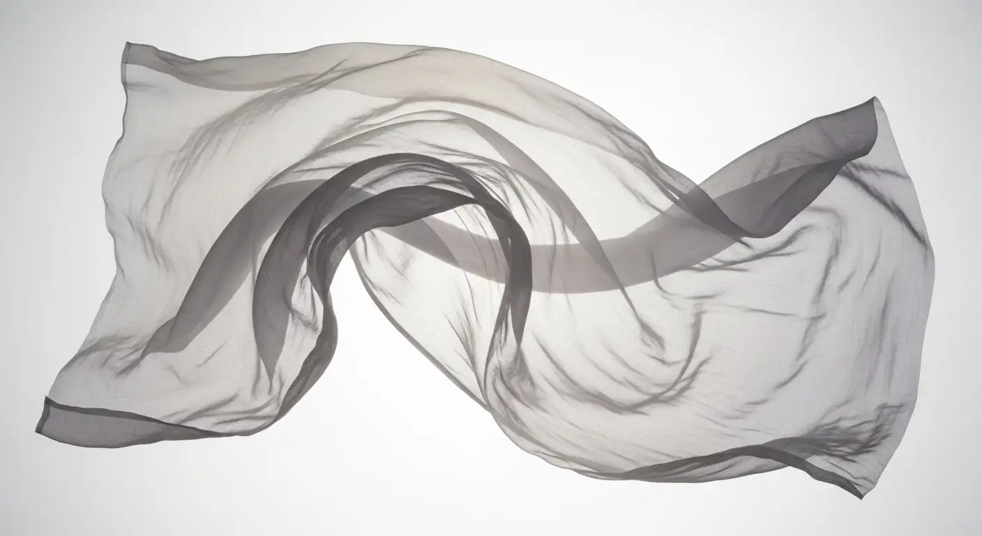 Tela de voile de algodón ligera y semitransparente, una de las clases de telas de algodón más delicadas.