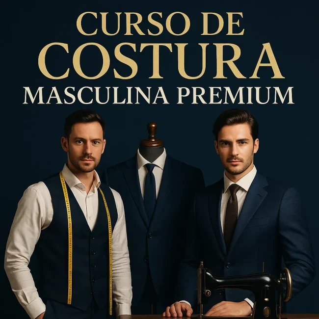 Curso de costura masculina premium Textti