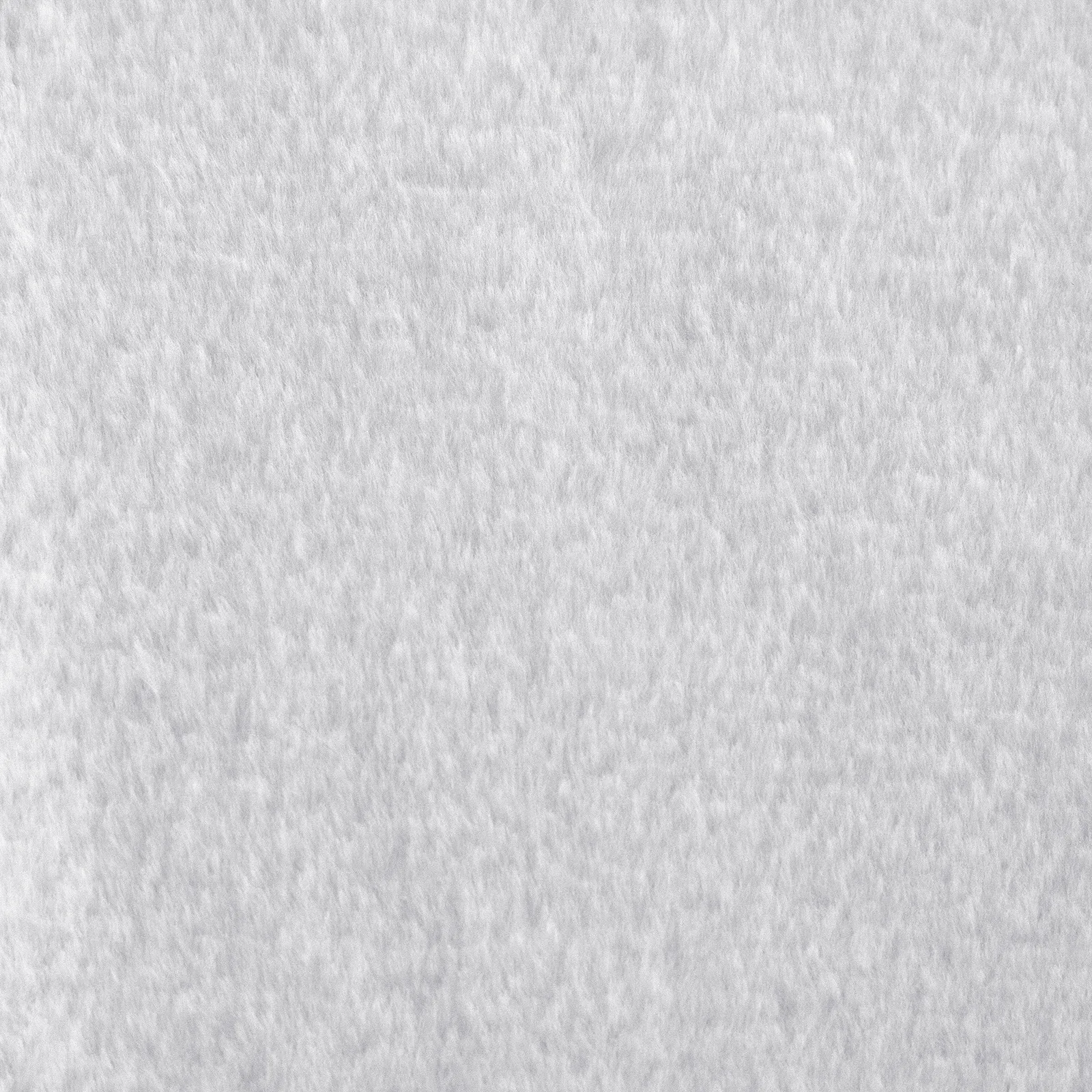 Tela Peluche Rabbit color blanco por metro, textura tipo piel de conejo, 1 cm de pelo